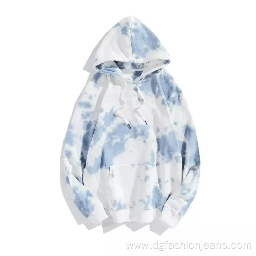 Sweatwear Tye Dye Mens Cotton Pullover Hoodie